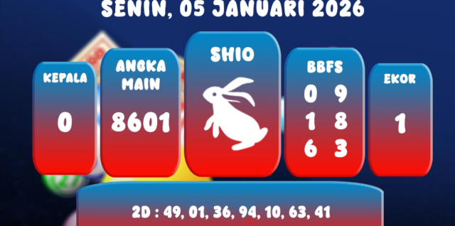 PREDIKSI SINGAPORE POOL 05 JANUARI 2026