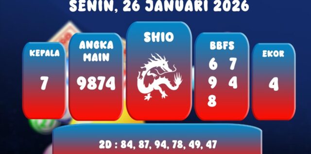 PREDIKSI SINGAPORE POOL 26 JANUARI 2026