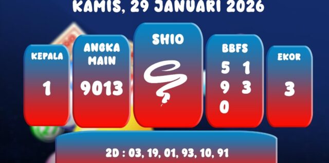 PREDIKSI SINGAPORE POOL 29 JANUARI 2026