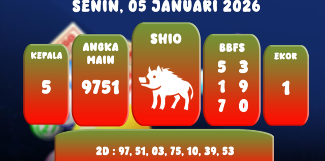 PREDIKSI TOTO MACAU POOL 05 JANUARI 2026