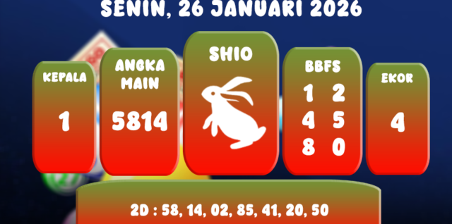 PREDIKSI TOTO MACAU POOL 26 JANUARI 2026