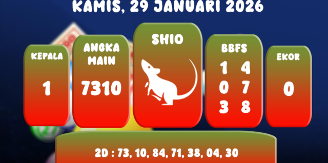 PREDIKSI TOTO MACAU POOL 29 JANUARI 2026