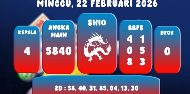 PREDIKSI SINGAPORE POOL 22 FEBRUARI 2026