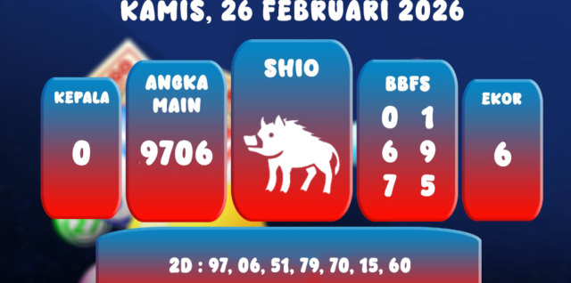 PREDIKSI SINGAPORE POOL 26 FEBRUARI 2026