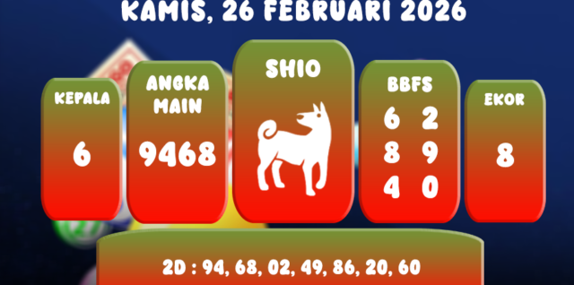 PREDIKSI TOTO MACAU POOL 26 FEBRUARI 2026