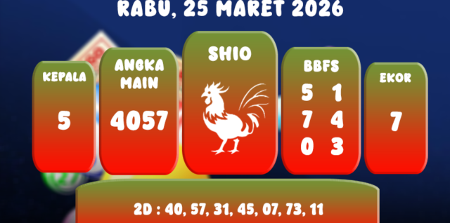 PREDIKSI TOTO MACAU POOL 25 MARET 2026